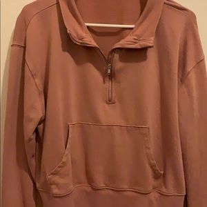 Mauve pink cropped pullover